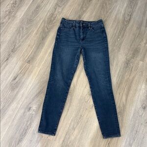 American Eagle Super Hi-Rise Blue Jeggings size 8